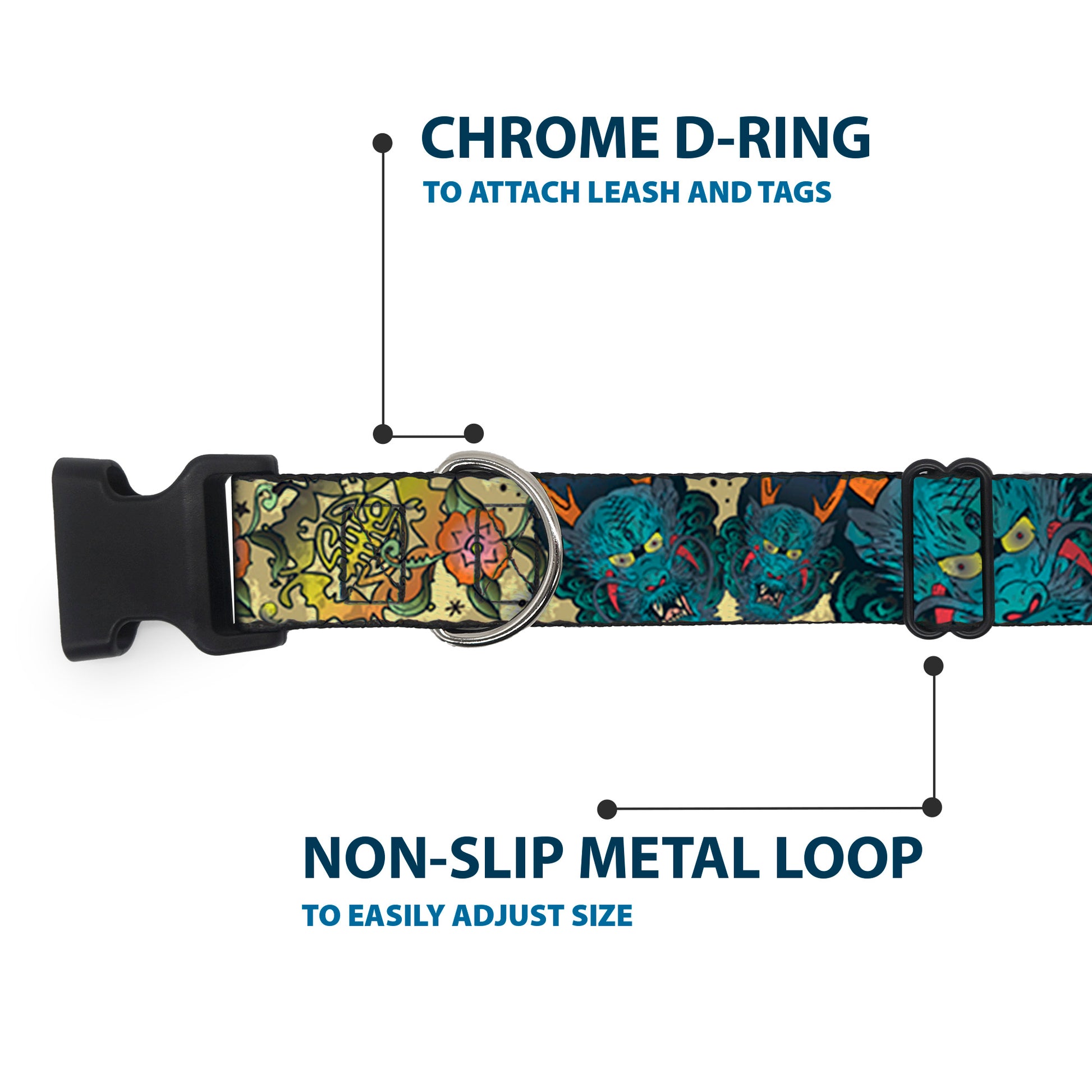 Plastic Clip Collar - Honor CLOSE-UP Tan Plastic Clip Collars Buckle-Down