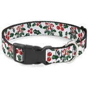 Plastic Clip Collar - Holly & Mistletoe Plastic Clip Collars Buckle-Down