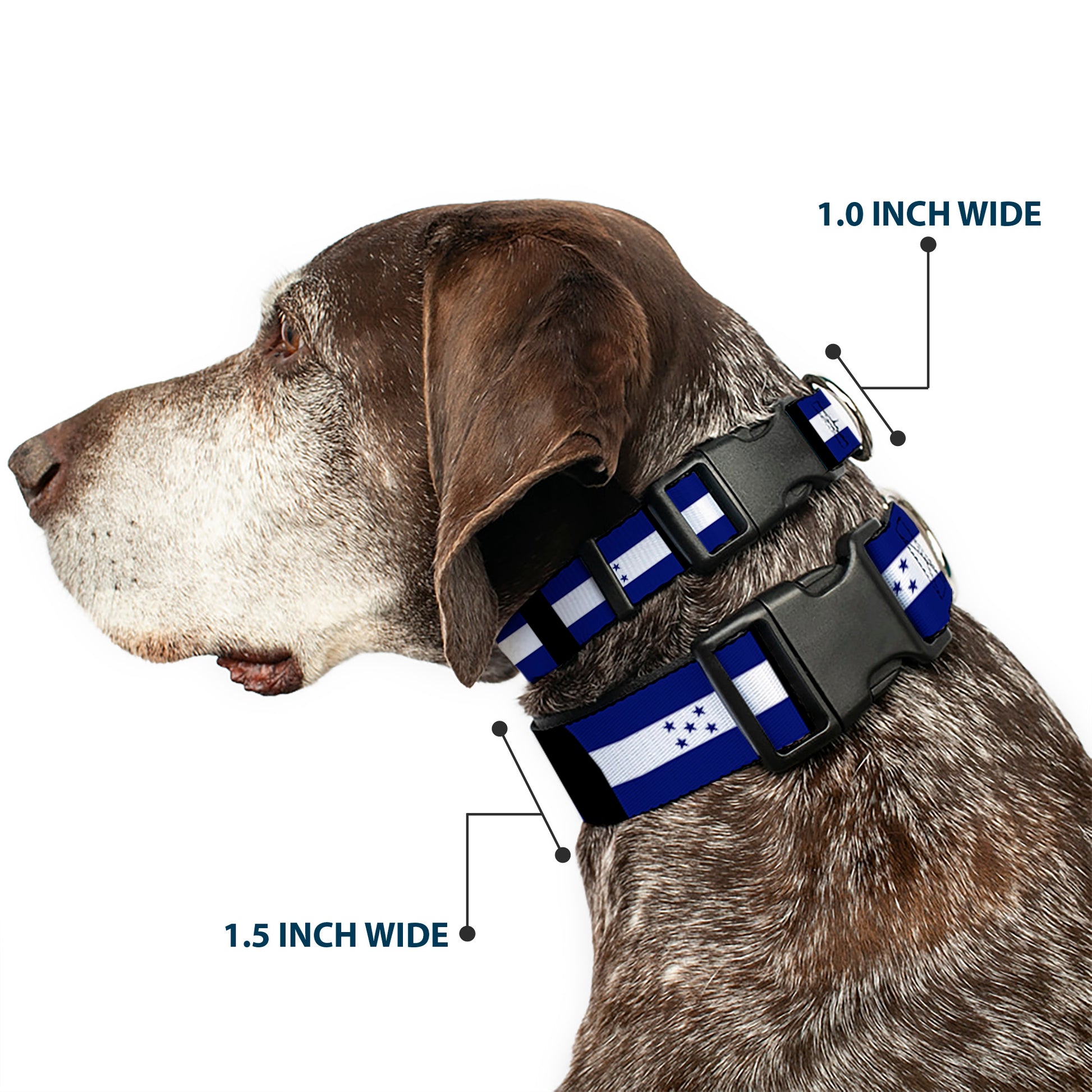 Plastic Clip Collar - Honduras Flags Plastic Clip Collars Buckle-Down