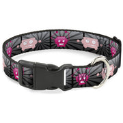 Plastic Clip Collar - Hot Beat Bot Pink Plastic Clip Collars Buckle-Down
