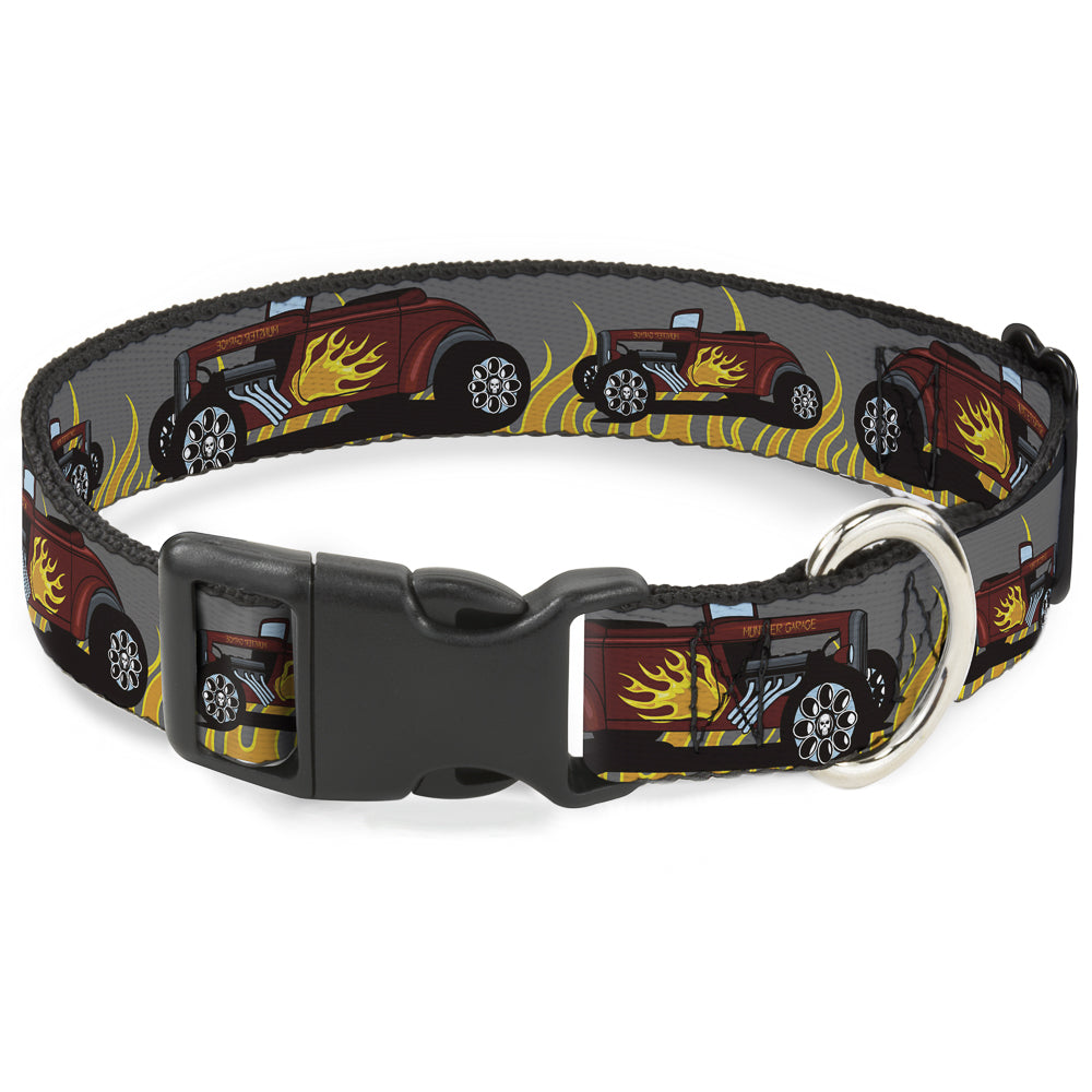 Plastic Clip Collar - Hot Rod w/Flames Plastic Clip Collars Buckle-Down