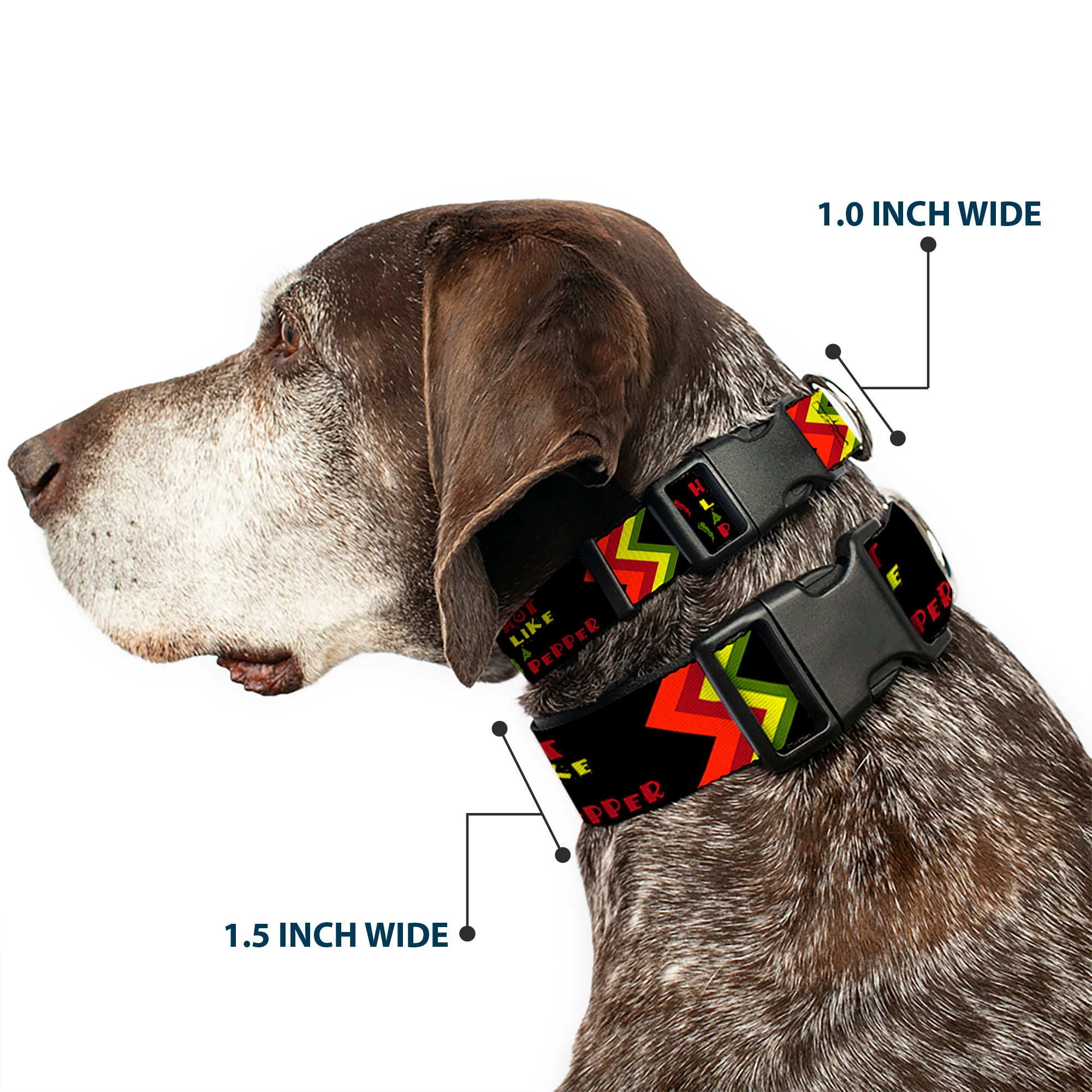 Plastic Clip Collar - Hot Like A Pepper Plastic Clip Collars Buckle-Down
