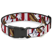 Plastic Clip Collar - Hot Dogs Plastic Clip Collars Buckle-Down
