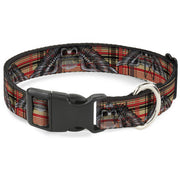 Plastic Clip Collar - Irish Skulls/Plaid Plastic Clip Collars Buckle-Down