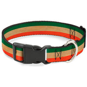 Plastic Clip Collar - Ireland Flag Stripes Distressed Plastic Clip Collars Buckle-Down