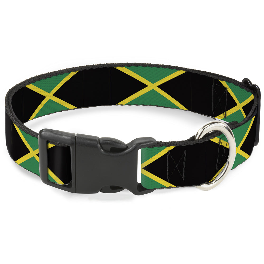 Plastic Clip Collar - Jamaica Flags Plastic Clip Collars Buckle-Down