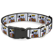 Plastic Clip Collar - King of Spades Plastic Clip Collars Buckle-Down