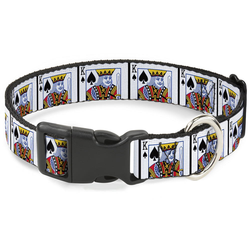 Plastic Clip Collar - King of Spades Plastic Clip Collars Buckle-Down