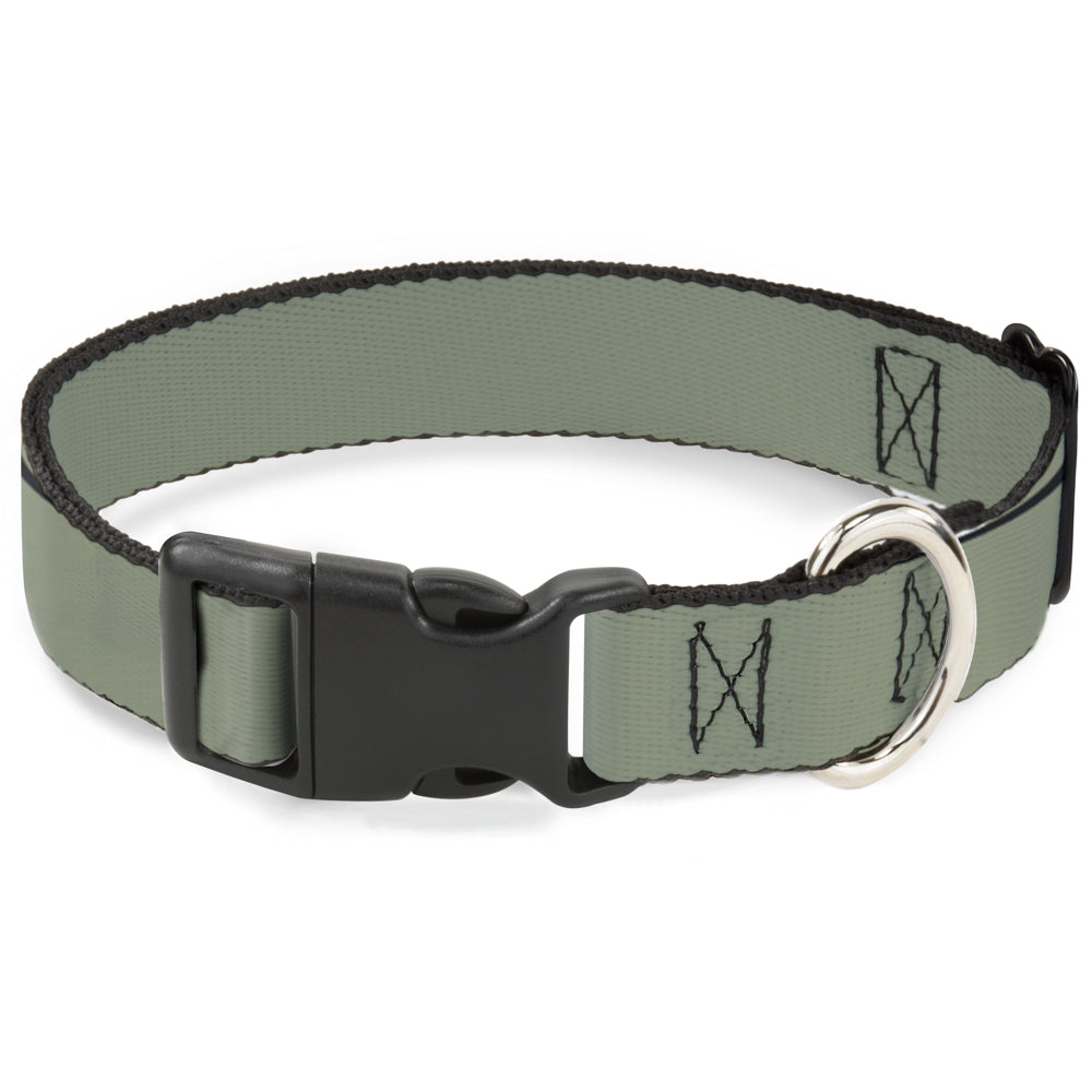 Plastic Clip Collar - Khaki Green Plastic Clip Collars Buckle-Down