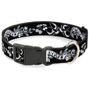 Plastic Clip Collar - Lucky Black/White Plastic Clip Collars Buckle-Down