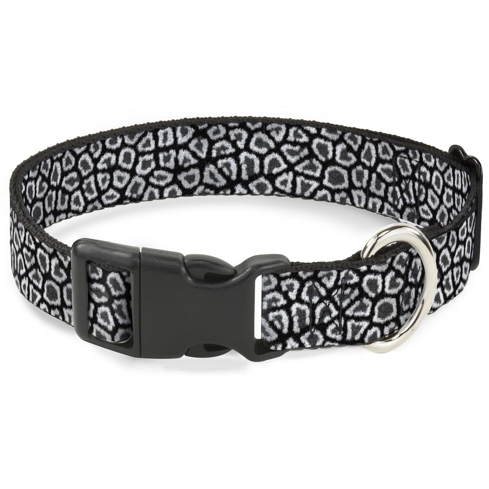Plastic Clip Collar - Leopard Black Plastic Clip Collars Buckle-Down