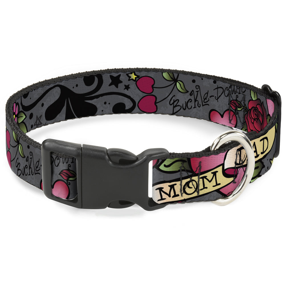 Plastic Clip Collar - Mom & Dad Gray Plastic Clip Collars Buckle-Down