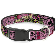 Plastic Clip Collar - Mom & Dad Pink Plastic Clip Collars Buckle-Down
