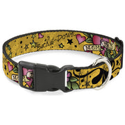 Plastic Clip Collar - Mom & Dad Yellow Plastic Clip Collars Buckle-Down