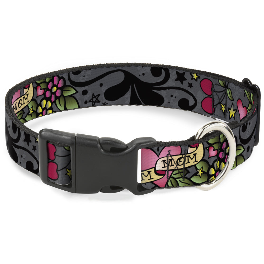 Plastic Clip Collar - Mom & Mom Gray Plastic Clip Collars Buckle-Down