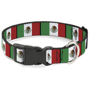 Plastic Clip Collar - Mexico Flags Plastic Clip Collars Buckle-Down