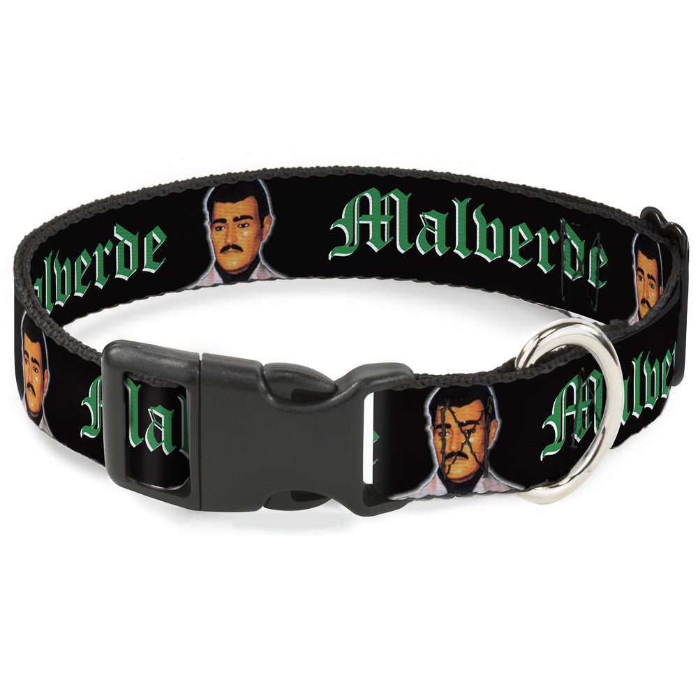 Plastic Clip Collar - Malverde Repeat Plastic Clip Collars Buckle-Down