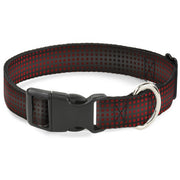 Plastic Clip Collar - Micro Polka Dots Transitions Black/Red Plastic Clip Collars Buckle-Down