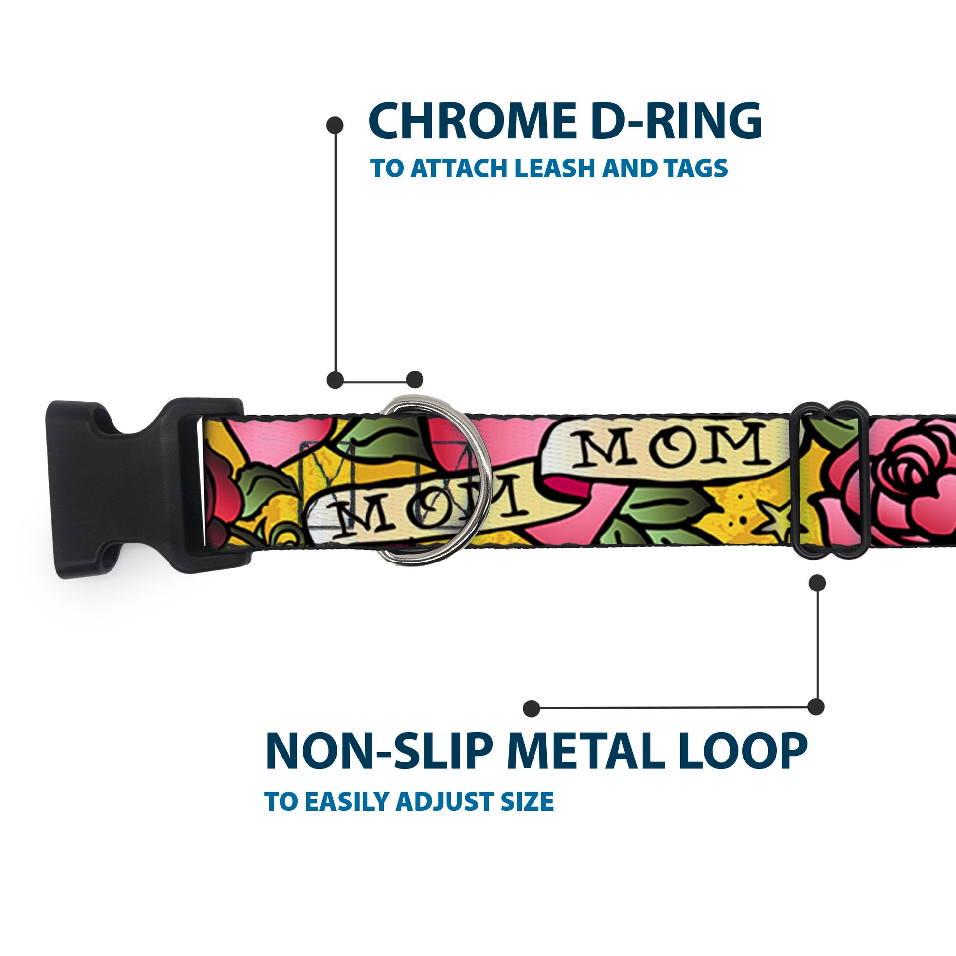 Plastic Clip Collar - Mom & Mom Yellow Plastic Clip Collars Buckle-Down