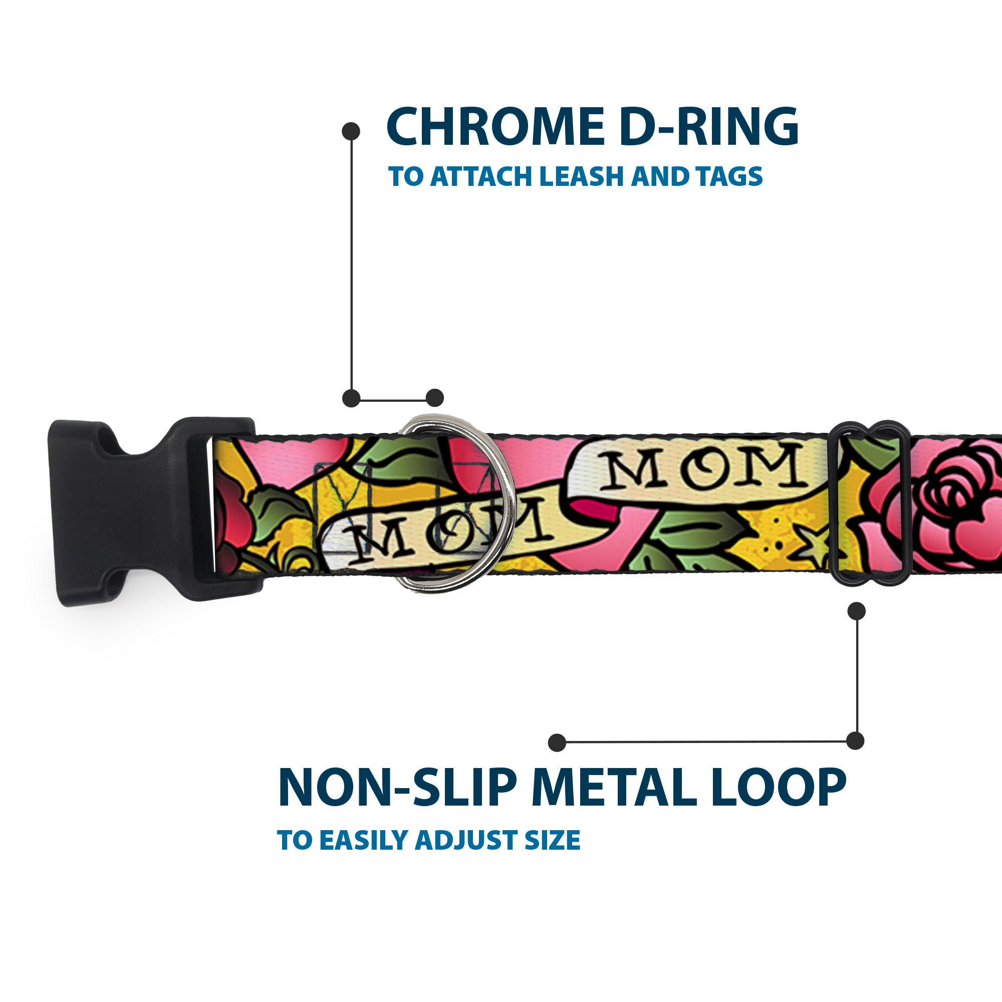 Plastic Clip Collar - Mom & Mom Yellow Plastic Clip Collars Buckle-Down