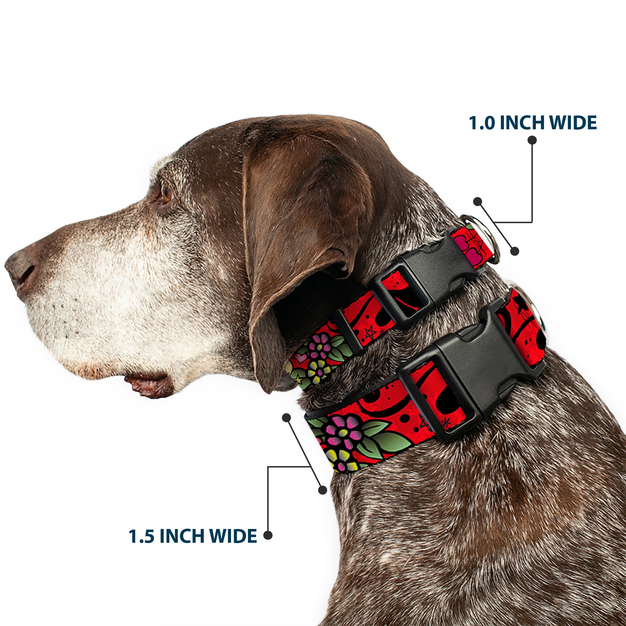 Plastic Clip Collar - Mom & Mom Red Plastic Clip Collars Buckle-Down