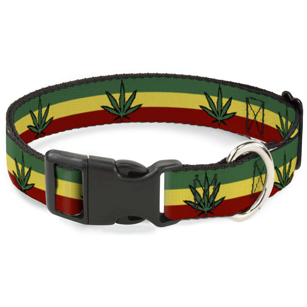 Plastic Clip Collar - Mustache Trio White/Black Plastic Clip Collars Buckle-Down