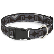 Plastic Clip Collar - Navajo2 Grays Plastic Clip Collars Buckle-Down