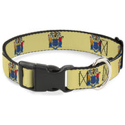 Plastic Clip Collar - New Jersey Flag Plastic Clip Collars Buckle-Down