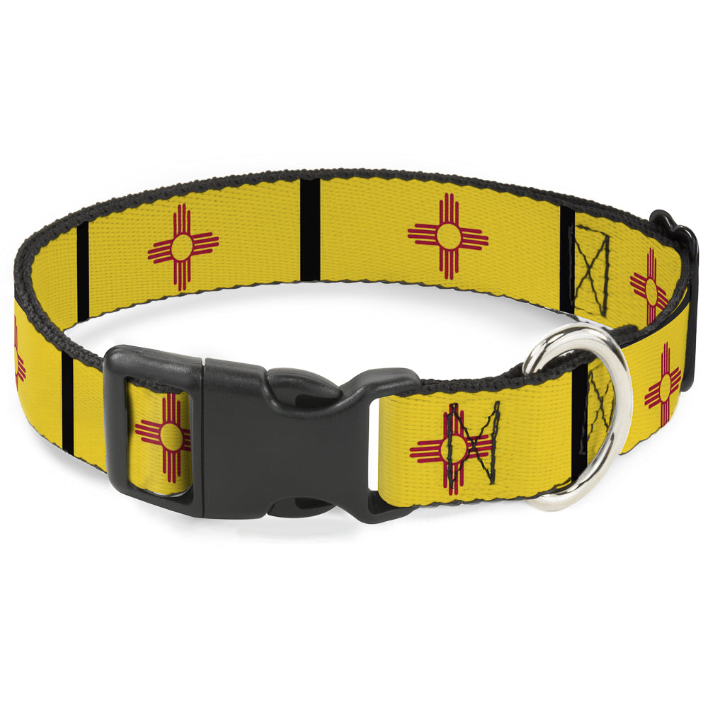Plastic Clip Collar - New Mexico Flag/Black Plastic Clip Collars Buckle-Down