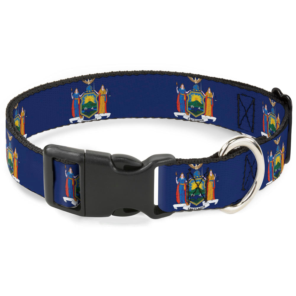 Plastic Clip Collar - New York Flag Continuous Plastic Clip Collars Buckle-Down