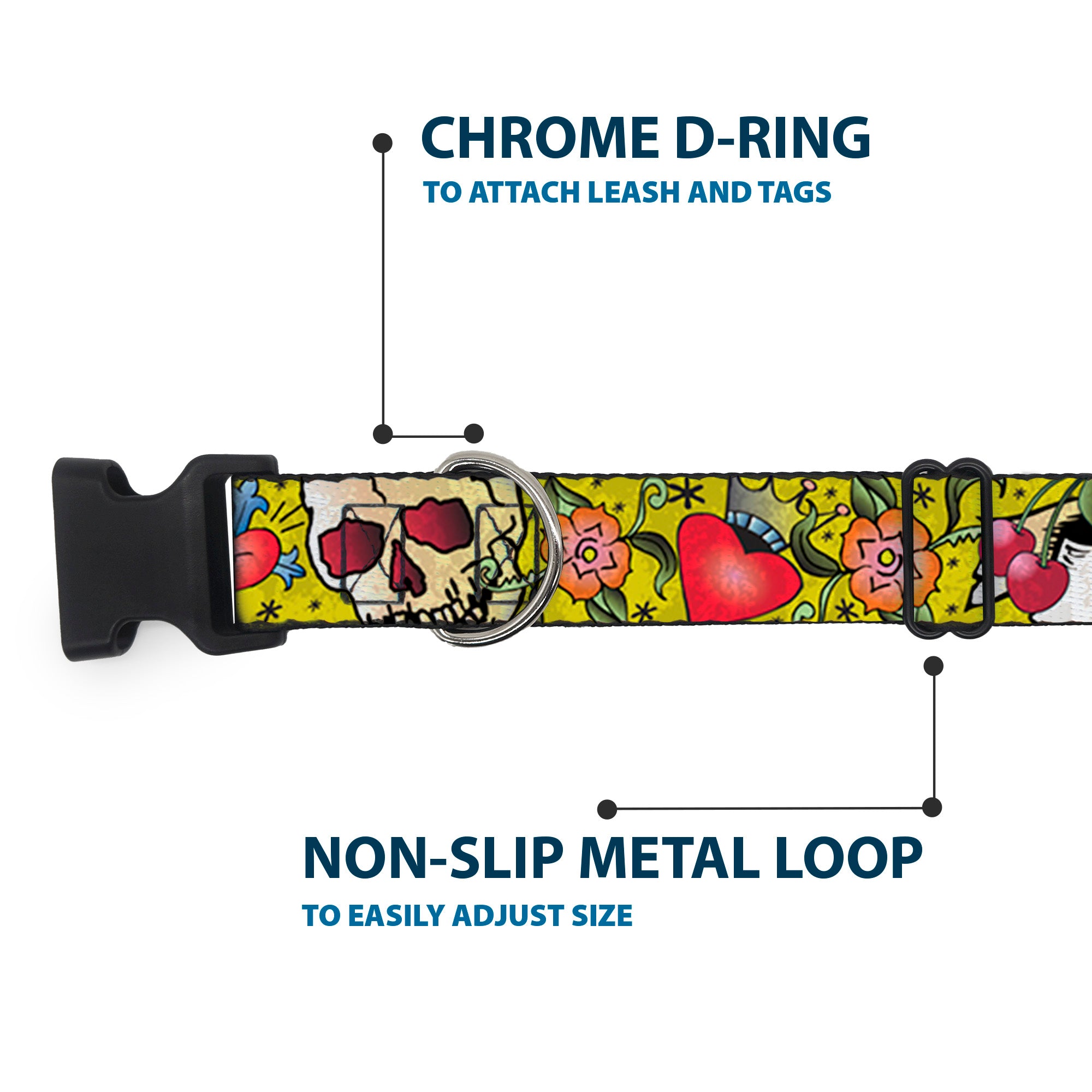 Plastic Clip Collar - Only God Can Judge Me Yellow Plastic Clip Collars Buckle-Down