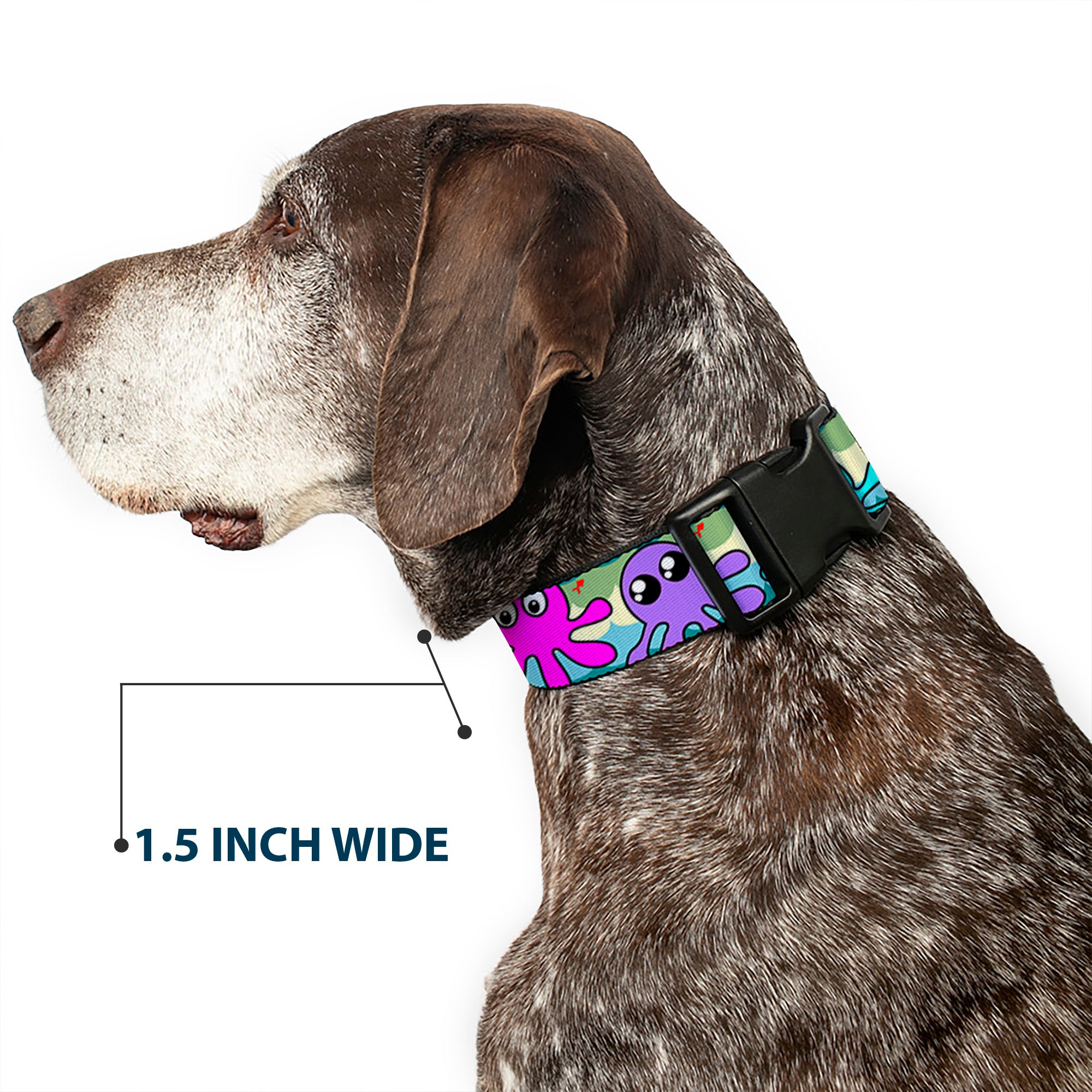 Plastic Clip Collar - Octopus Cartoon Plastic Clip Collars Buckle-Down