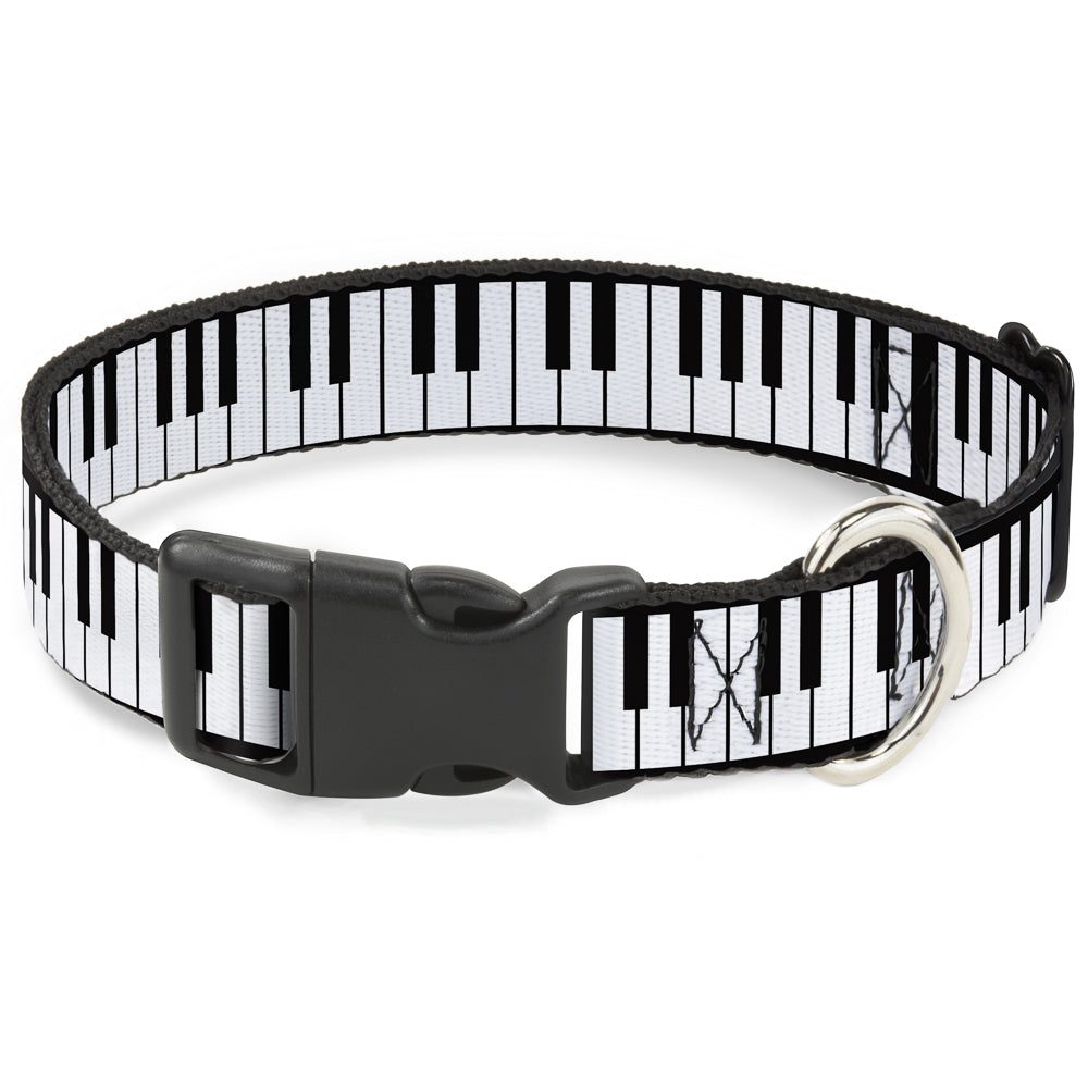Plastic Clip Collar - Piano Keys Plastic Clip Collars Buckle-Down