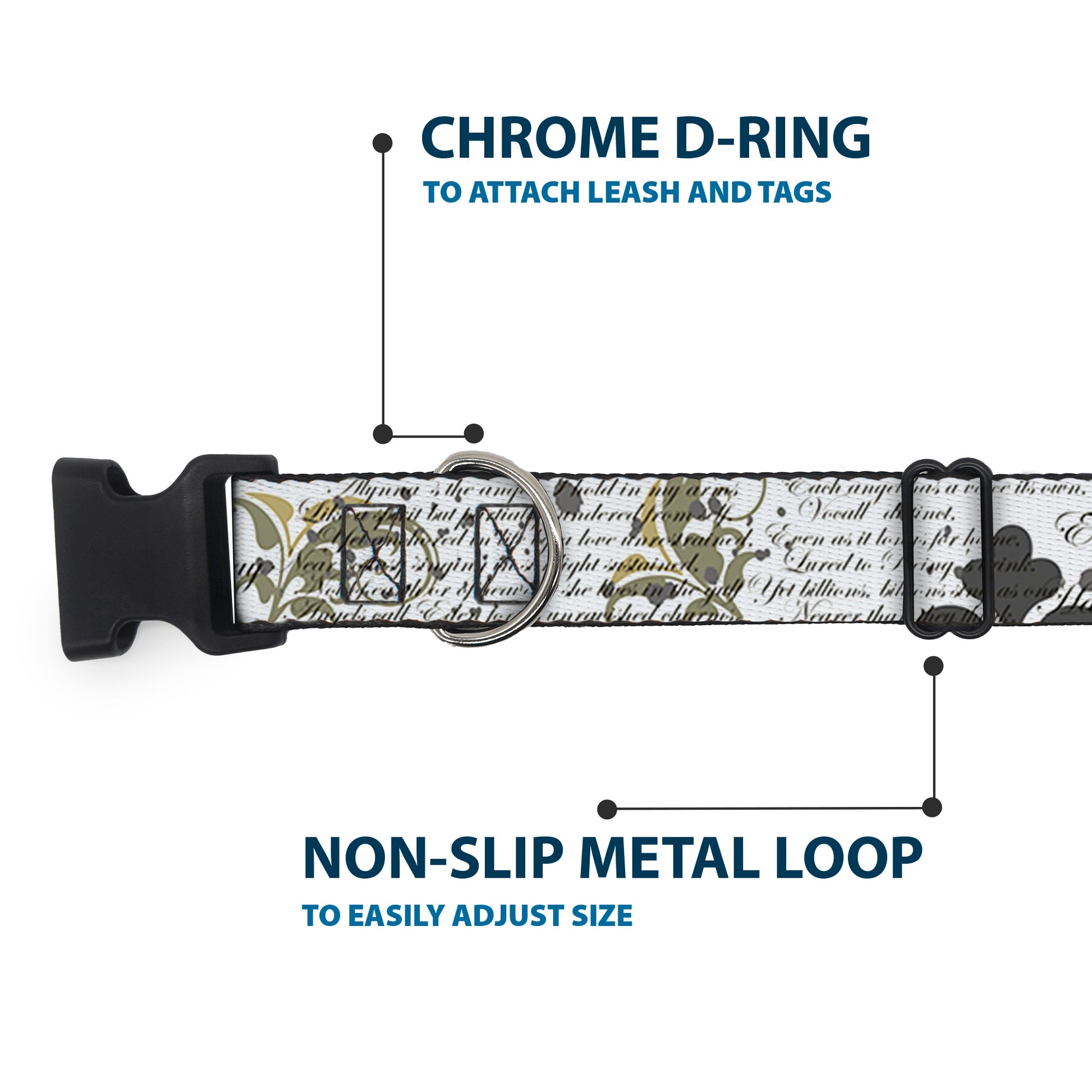 Plastic Clip Collar - Poems Plastic Clip Collars Buckle-Down