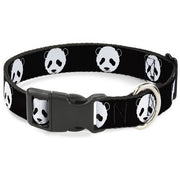 Plastic Clip Collar - Panda Bear Repeat Plastic Clip Collars Buckle-Down