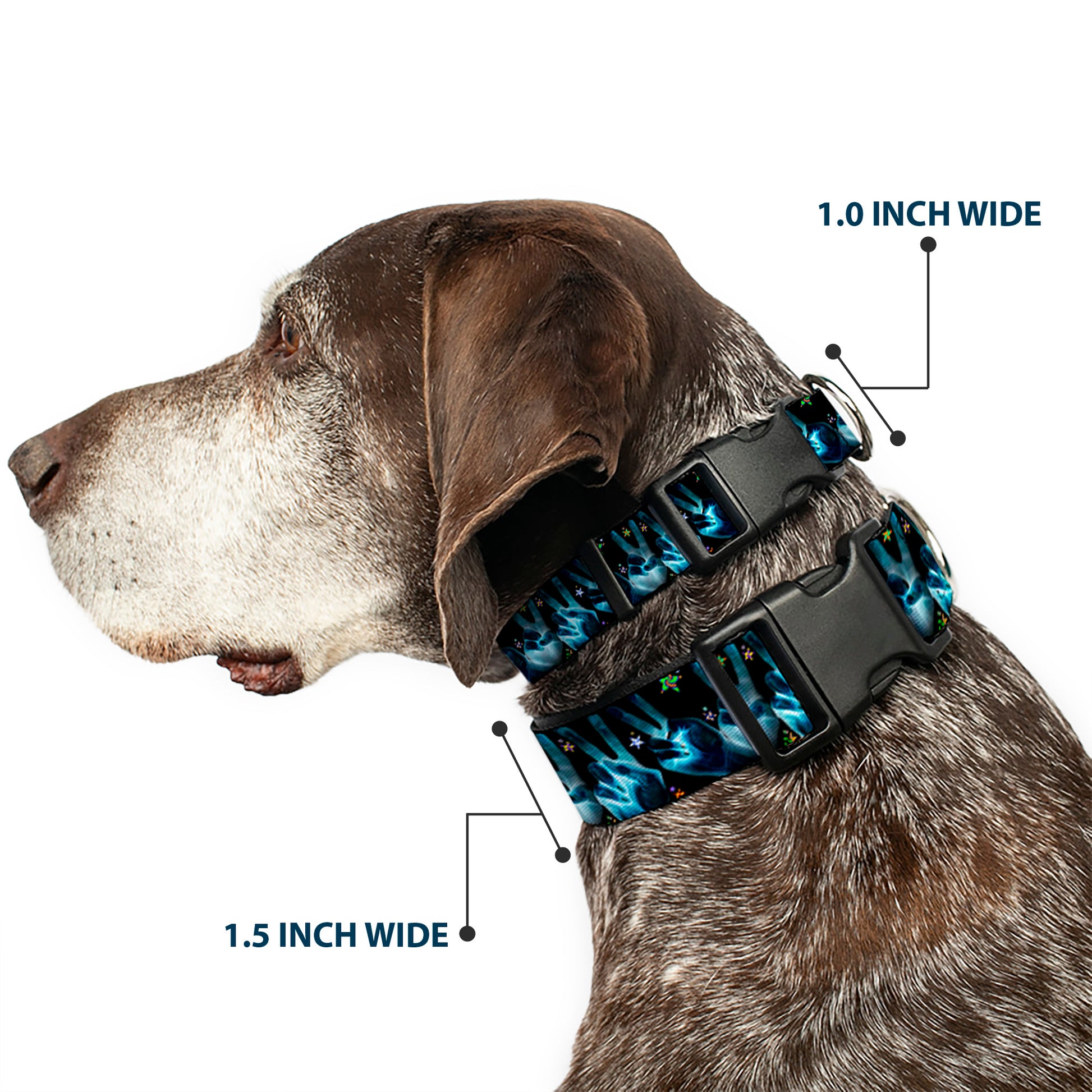 Plastic Clip Collar - Peace & Starz Plastic Clip Collars Buckle-Down