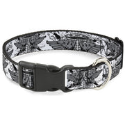 Plastic Clip Collar - Phoenix Shield White Plastic Clip Collars Buckle-Down
