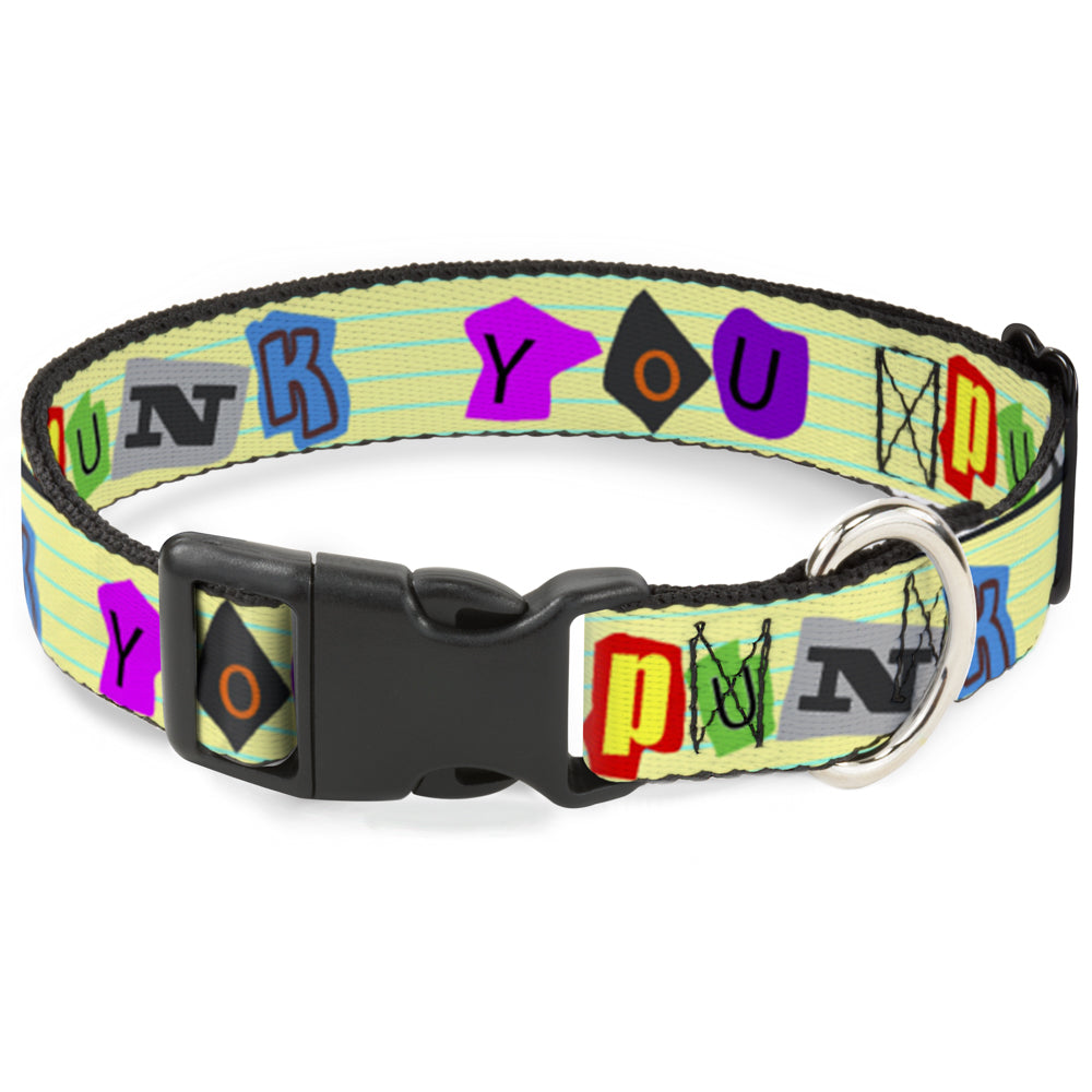 Plastic Clip Collar - Punk You Legal Pad/Full Color Plastic Clip Collars Buckle-Down