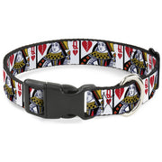 Plastic Clip Collar - Queen of Broken Hearts Plastic Clip Collars Buckle-Down