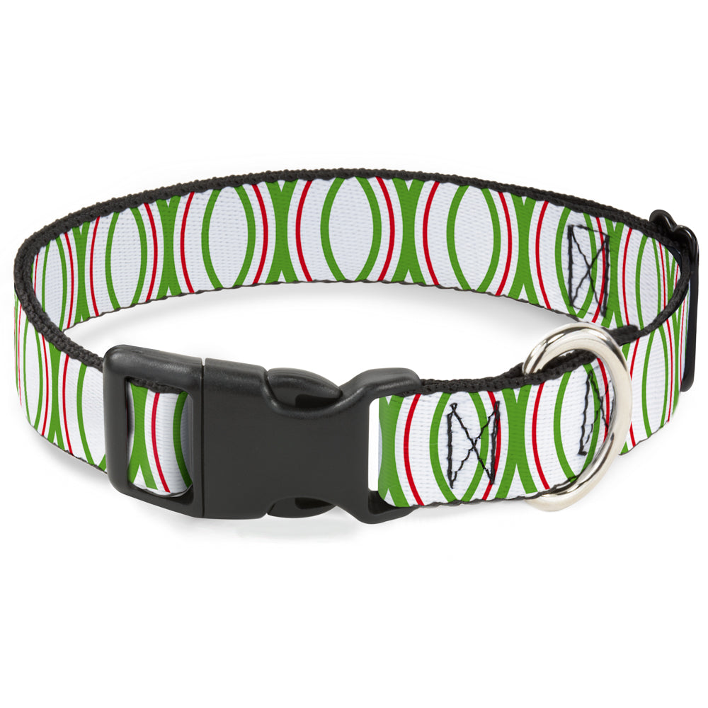 Plastic Clip Collar - Rings White/Green/Red Plastic Clip Collars Buckle-Down
