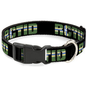 Plastic Clip Collar - RCTID Black/Portland Flag Plastic Clip Collars Buckle-Down