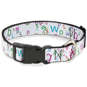 Plastic Clip Collar - Stargazer White/Multi Color Plastic Clip Collars Buckle-Down