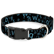 Plastic Clip Collar - Stargazer Black/Blue Plastic Clip Collars Buckle-Down