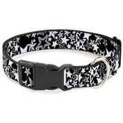 Plastic Clip Collar - Stargazer Black/White Plastic Clip Collars Buckle-Down