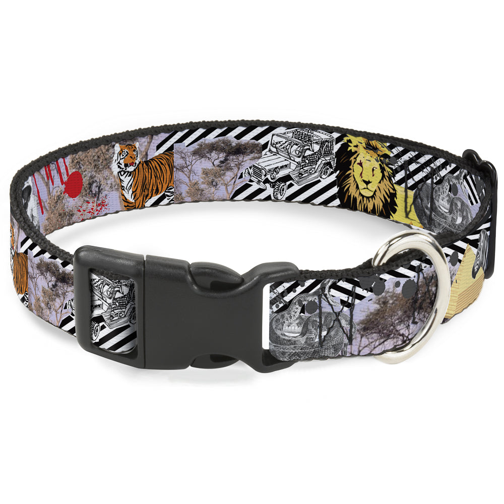 Plastic Clip Collar - Safari Plastic Clip Collars Buckle-Down