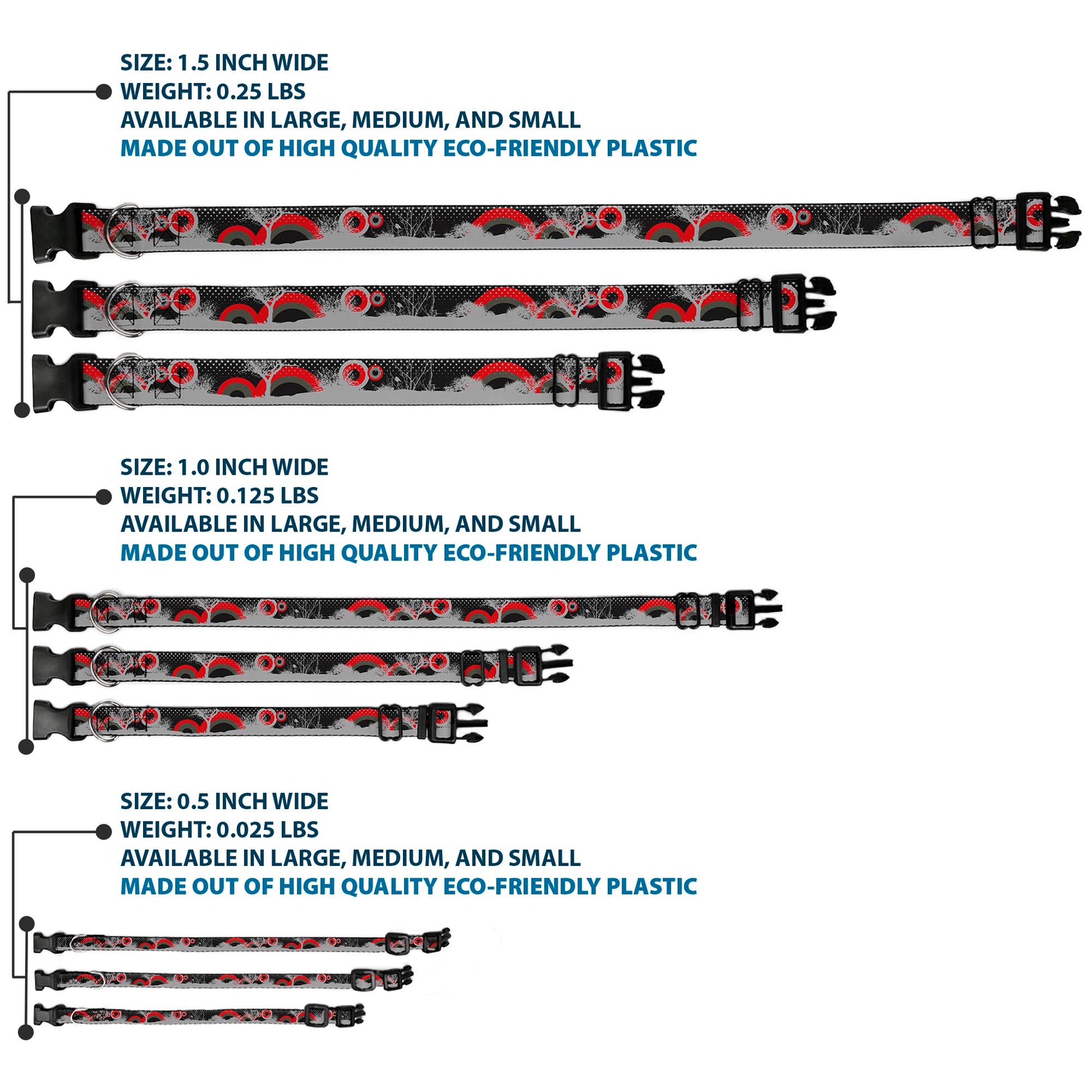 Plastic Clip Collar - Starry Forest Plastic Clip Collars Buckle-Down