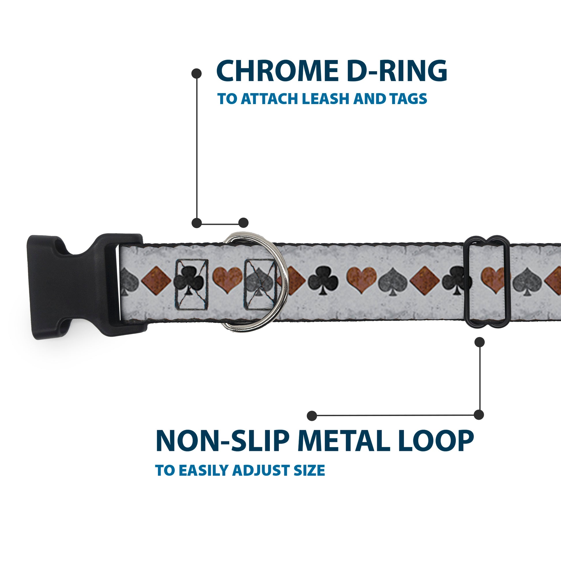 Plastic Clip Collar - Suits Gray Stone Plastic Clip Collars Buckle-Down