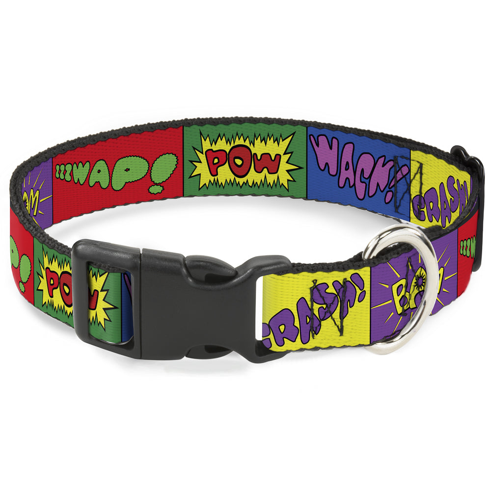 Plastic Clip Collar - Sound Effect Blocks Multi Color Plastic Clip Collars Buckle-Down