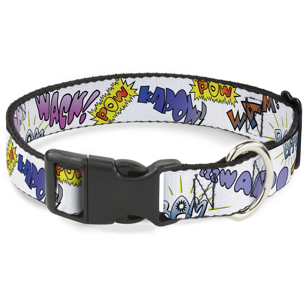 Plastic Clip Collar - Sound Effects White/Pastel Plastic Clip Collars Buckle-Down