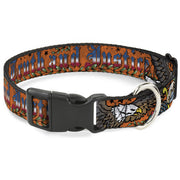 Plastic Clip Collar - Truth and Justice Orange Plastic Clip Collars Buckle-Down